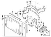 Audi A/C Refrigerant Hose - Genuine Audi 8J0820743M