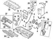 Volvo Engine Oil Filler Tube Pipe End - Genuine Volvo 8692796