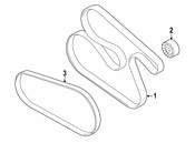 BMW Serpentine Belt - Genuine BMW 11287631826