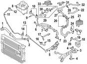 Porsche HVAC Heater Hose - Genuine Porsche 95857232400