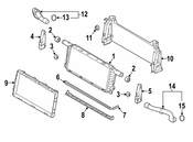 Porsche Radiator Air Seal - Genuine Porsche 9P1121245