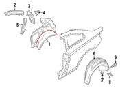 BMW Fender Liner - Genuine BMW 51718085259