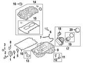 BMW Engine Oil Pan - Genuine BMW 11137603638