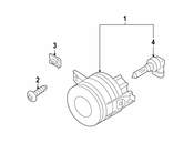 VW Fog Light Assembly - Genuine VW 1K0941699C