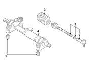 VW Tie Rod End - Genuine VW 701419812A