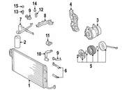 VW A/C Low Pressure Line - Genuine VW 1J1820743AG