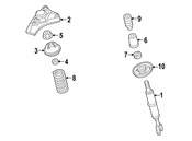Audi Strut Bump Stop - Genuine Audi 4F0412131D