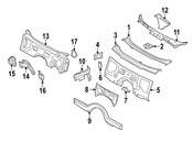 BMW Cover Windscreen Panel - Genuine BMW 51717199752