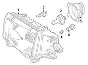Land Rover Headlight Assembly - Genuine Land Rover XBC105760