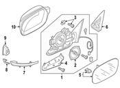 Audi Door Mirror - Vemo 8U1857409GSP9