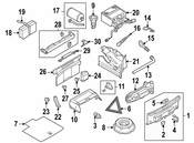 VW Rear Body Panel Trim Panel - Genuine VW 1Q0863459A9B9