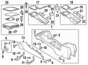 Volkswagen Center Console - Genuine Volkswagen 561863241E92W