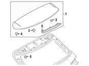 Audi VW Spoiler Clamp - Genuine VW Audi 7L6867190