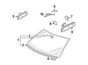 VW Windshield Molding - Genuine VW 1J0853306