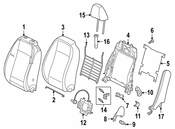 VW Seat Wire - Genuine VW 1J0881483B