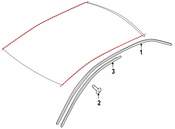 Audi VW Roof Drip Molding Rivet - Genuine VW Audi N91185801