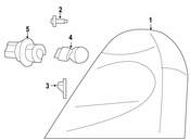 VW Tail Light Screw - Genuine VW WHT004446A