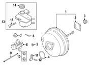 Audi VW Power Brake Booster Nut - Genuine VW Audi N02300314