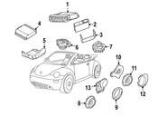 VW CD Changer Bracket - Genuine VW 1J0035234A