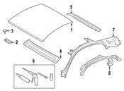 Audi VW Speaker Rivet - Genuine VW Audi N90097802