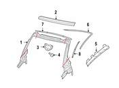 Audi VW Interior Rear View Mirror Screw - Genuine VW Audi N0140933