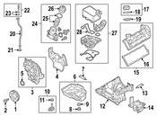 Audi VW Engine Oil Filter Adapter Gasket - Genuine Audi VW 06E103181T