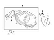 VW Tail Light Clip - Genuine VW 3C9945229