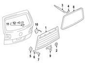Audi VW Back Glass Lift Support Stud - Genuine VW Audi N90529203