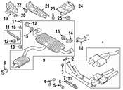 Audi VW Catalytic Converter Bolt - Genuine VW Audi N10324402