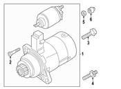 Audi VW Starter Nut - Genuine VW Audi N10744601