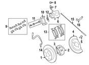 VW Brake Dust Shield Bolt - Genuine VW WHT004326