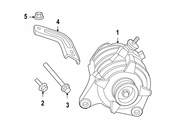 VW Alternator Nut - Genuine VW WHT004469
