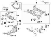 Audi VW Suspension Crossmember Bolt - Genuine VW Audi WHT005239