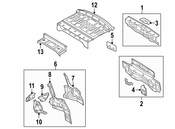 VW Tail Lamp Pocket - Genuine VW 3C8813320A