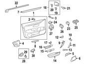 VW Door Panel Insert - Genuine VW 3C8867409R3H5