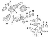 VW Steering Column Housing Support - Genuine VW 5G0858625A