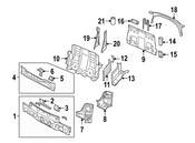 VW Tail Lamp Pocket Bracket - Genuine VW 1Q0813327