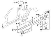 VW Rocker Panel Molding Cap - Genuine VW 3C8854855C9B9