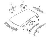 VW Roof Panel Bracket - Genuine VW 5N0817900