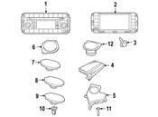 VW Speaker Nut - Genuine VW WHT004532