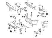 VW Spoiler Bracket - Genuine VW 1K0805915D9B9