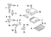 Audi VW Ignition Knock (Detonation) Sensor Bolt - Genuine VW Audi N0102725