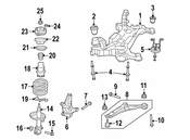 VW Suspension Strut Bolt - Genuine VW WHT004449
