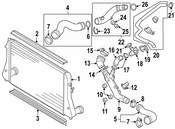 Audi VW Turbocharger Intercooler Pipe Adapter - Genuine VW Audi 1K0145845A