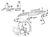Volkswagen Tailgate Handle - Genuine Volkswagen 3B9827566D