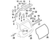 Volkswagen Tailgate Pull Down Motor - Genuine Volkswagen 3C9827384E