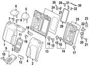 VW Seat Latch Cover - Genuine VW 5G0885893BZA2