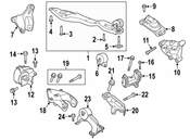 VW Engine Mount Heat Shield Screw - Genuine VW WHT006184