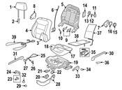 VW Seat Trim Panel Cap - Genuine VW N10417901Q70