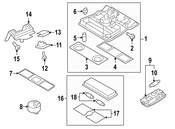 VW Reading Light - Genuine VW 1K0947106HYAH